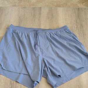 lululemon athletica Men's Light Blue Athletic Shorts